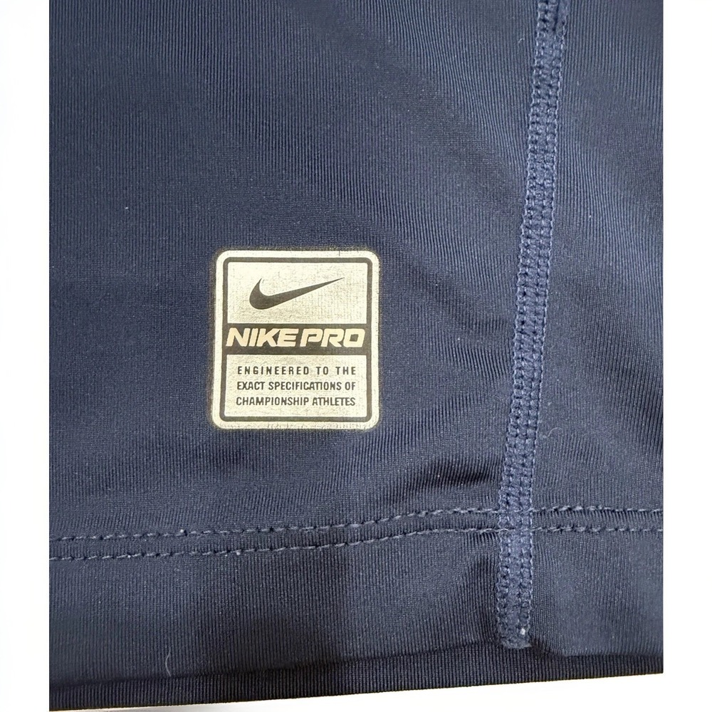 Nike Pro Tight Shirt Blue Compression Men S Athletic Base Layer Long Sleeve - Picture 5 of 8
